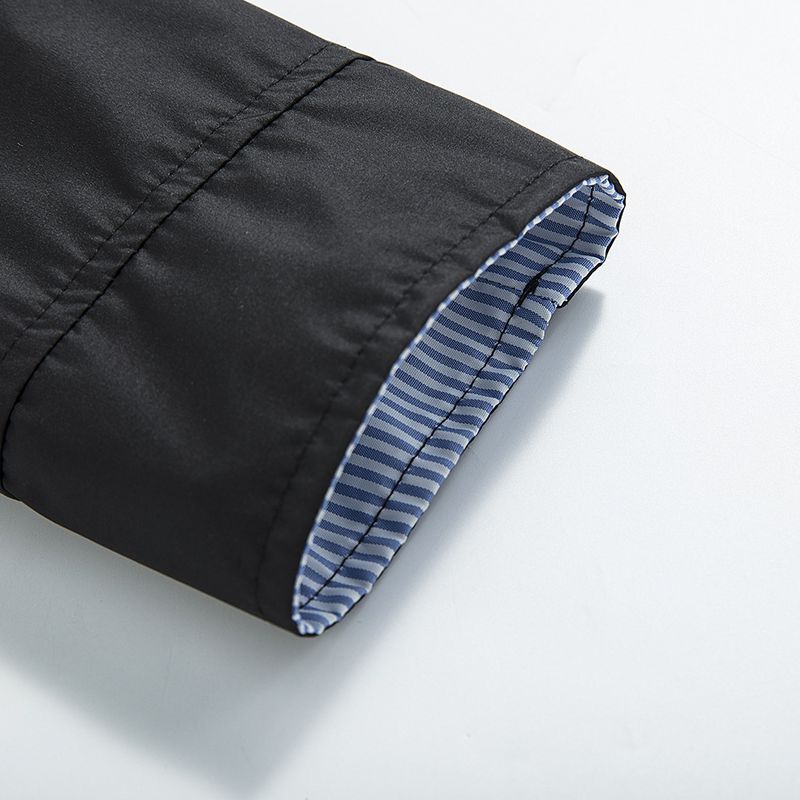 Waterbestendige trenchcoat met afneembare capuchon – klassieke lange windjack voor dames (S-XXL, grijs/zwart/blauw)_voghion.com