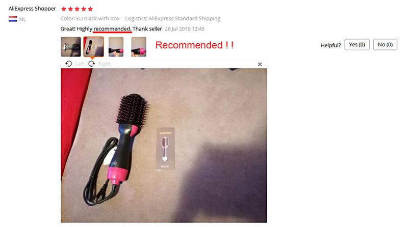 Asciugacapelli Spazzola ad aria calda, styler e volumizzante Piastra per capelli Arricciacapelli Pettine Rullo Asciugacapelli elettrico a ioni Spazzola_voghion.com
