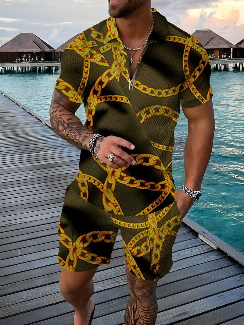 Herren Kurzarmhemd Slim Fit Plaid Color Block Elastic Sommer Freizeithemd High-End-Feeling Persönlichkeit_voghion.com