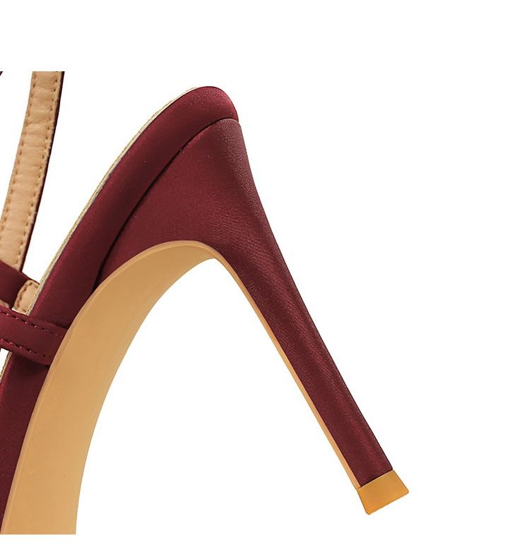 Elegant Satin Bow Pointed-Toe Stiletto Heels For Women - Chic Open Back Dress Shoes For Parties & Special Occasions (Sizes 34-40, Colors Available)_voghion.com