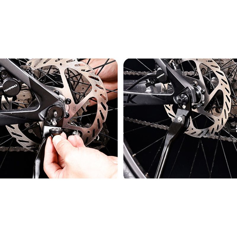 Fahrrad-Fußstütze aus Aluminiumlegierung, Teleskophalterung für die Straße, Zubehör für das Reiten im Freien, Parkständer für Mountainbikes_voghion.com