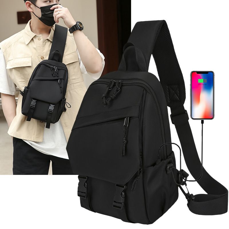 Neue Herren Brust Mode Casual Crossbody Trendy Kleine Einzelne Schulter Tasche Robuste Front Rucksack_voghion.com