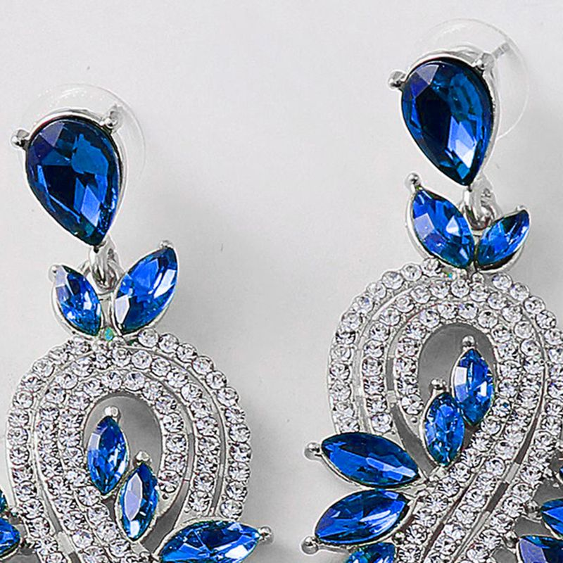 Yamaler 1 Paar baumelnde Ohrringe aus Kunstkristall, elegant, lang, Tropfenohrringe für Hochzeit_voghion.com