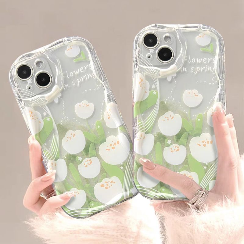 Redmi 13C 12C 10C 9T Note 13 12s 12 Turbo 11 11T 12t 11s 10 10s 9 9s pro plus 8 7 6 A3 A1 A2 9C 10A Vitt tulpan- och fjärilsfodral GNCNY_voghion.com
