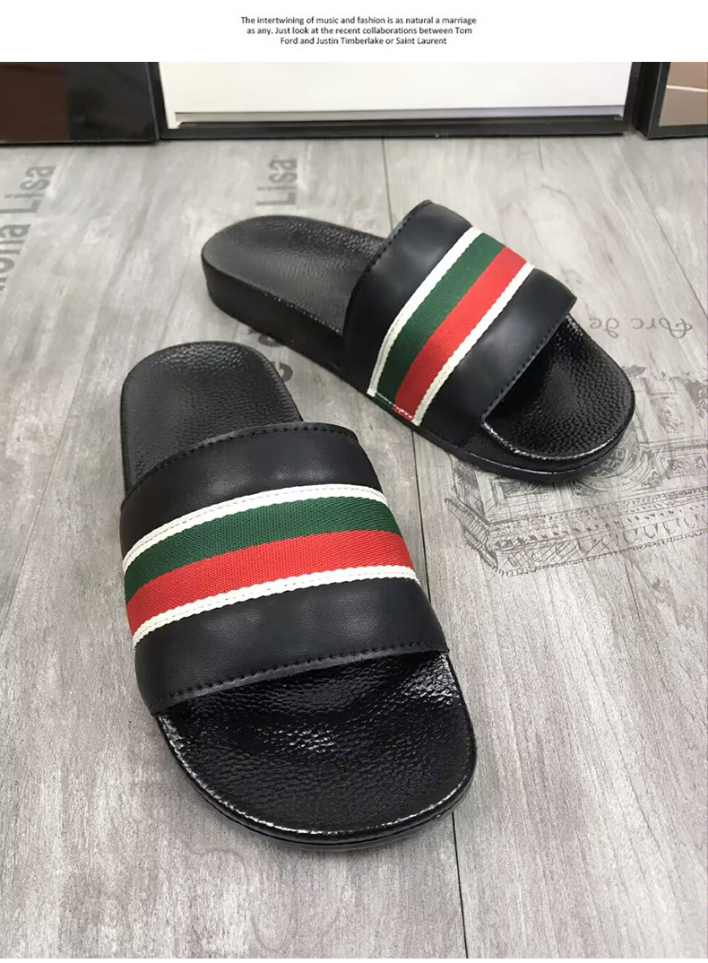 Factory Wholesale Men's Summer Outdoor Wear Trendy Brand Personality Outdoor net red super fire non-slip wear-resistant going out word sandals_voghion.com