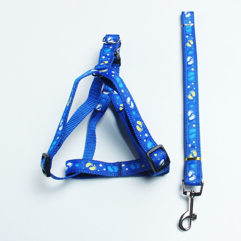 Fashion Patch Pet Multiple Colors Available Chest Harness Set Leash Dog Rope_voghion.com