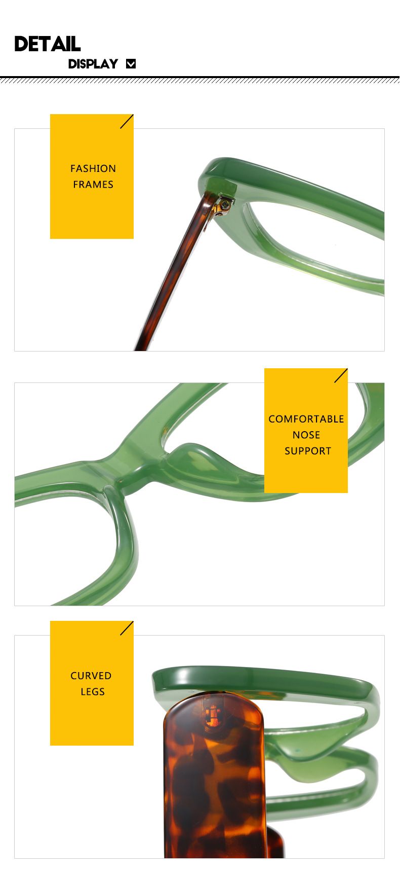 Women's Glasses Cat's Eye Color Matching Plain Glasses New Ins Internet Celebrity Same Glasses Frame Anti Blue Light Glasses Frame_voghion.com