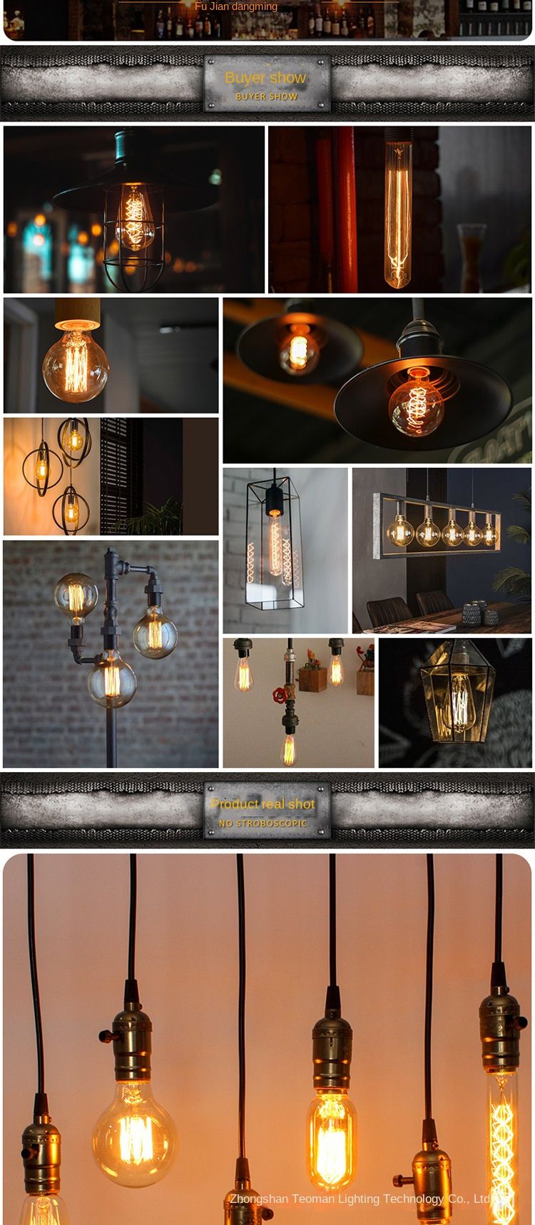 Edisonova volframova žarulja s mogućnošću prigušivanja, LED vintage E27 vijčana retro nostalgična stolna lampa od 40 W, topla žarulja_voghion.com
