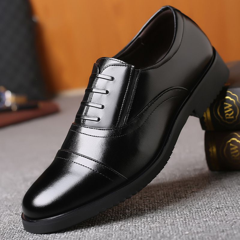 2025 Spring And Autumn New Business Dress Men's Three Joint Lace Single Breathable Security Leather Shoes 002_voghion.com