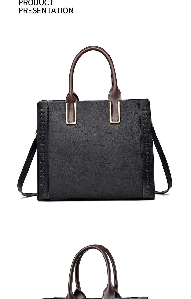 Middle-aged mother messenger bag 2024 new simple temperament shoulder soft leather bag_voghion.com