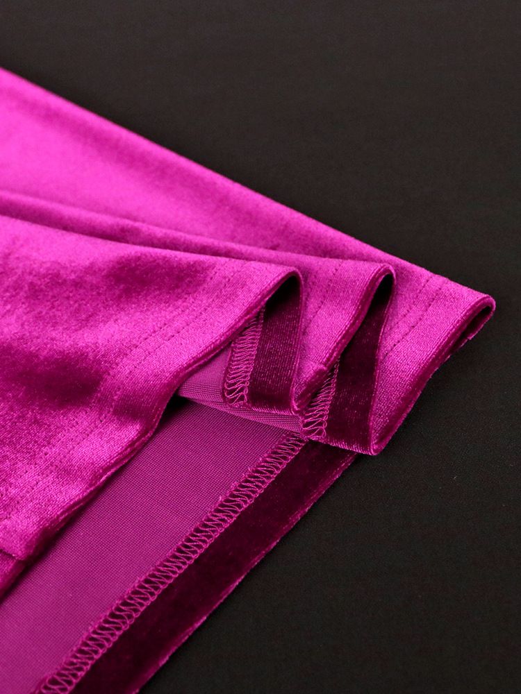 Női ruházat Plus size lámpás ujjú hasított ruha Új őszi világos, érett stílusú V-nyakú ruha vintage ruha_voghion.com