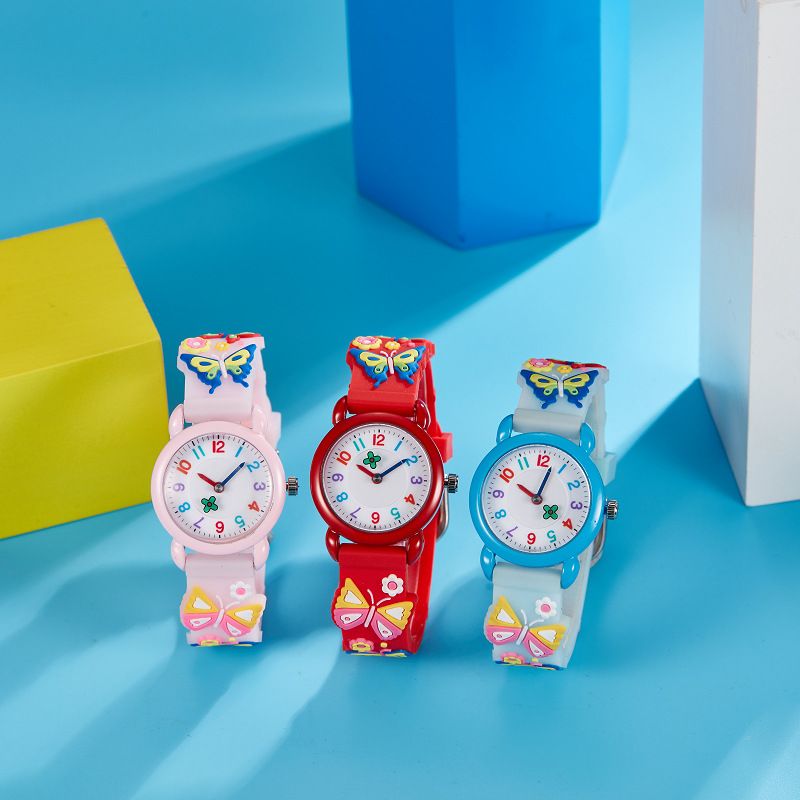 New Factory Direct Sale Children's Watch Primary School Students Silicone Strap Waterproof Quartz Watch_voghion.com