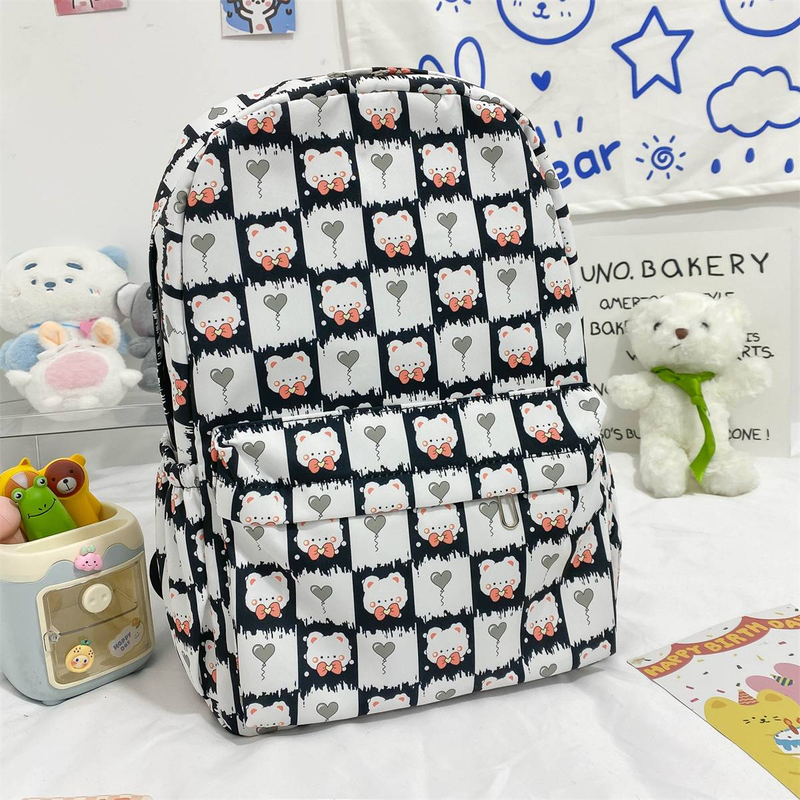 2024 New Backpack Set, Fashionable Cartoon Print Large Capacity Backpack with Matching Accessories_voghion.com