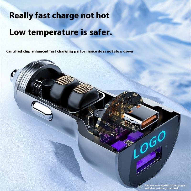 Chargeur de téléphone portable monté sur réservoir, adaptateur allume-cigare, compatible avec 12V et 24V, charge rapide 230W_voghion.com