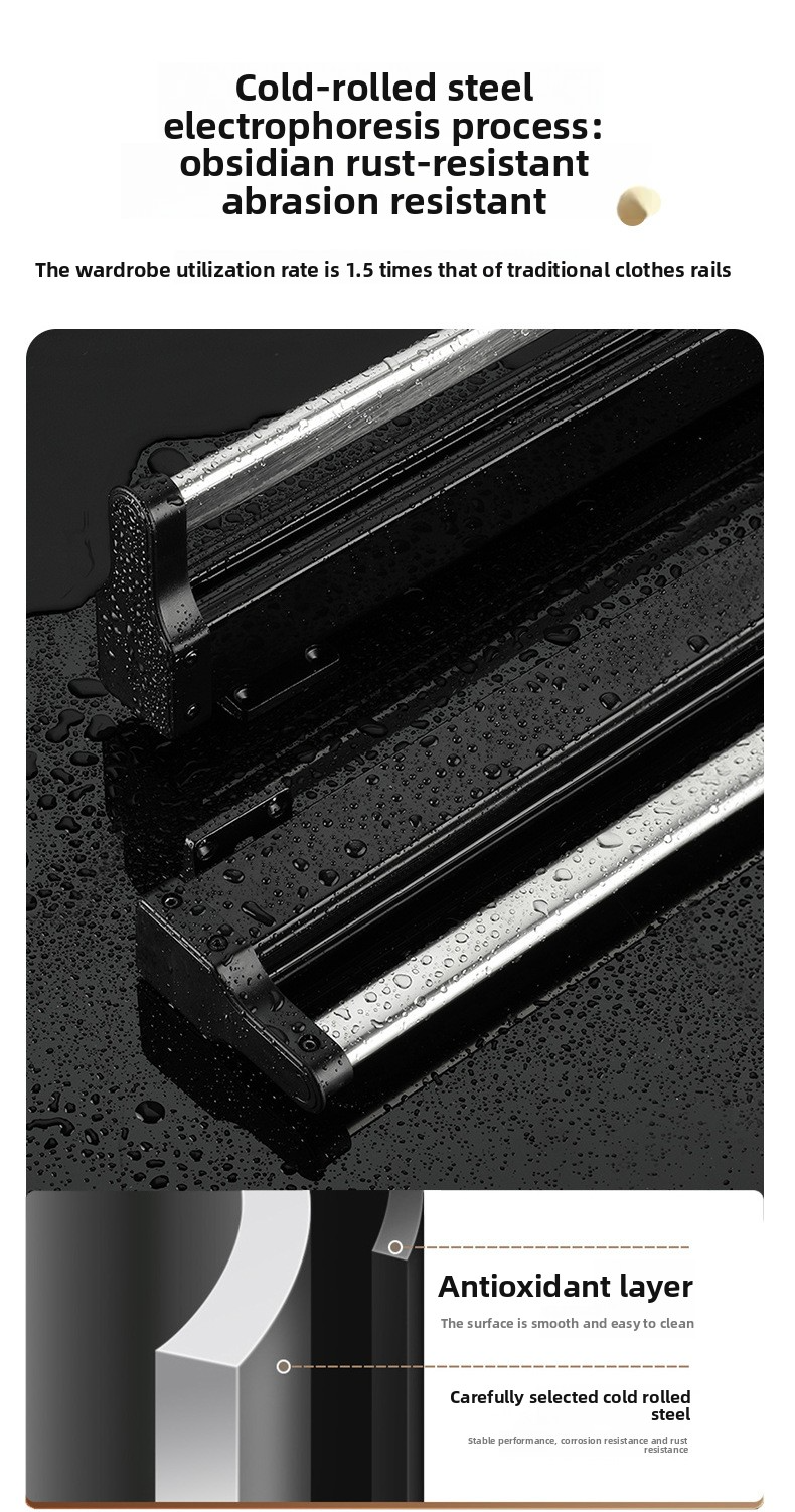 Appendiabiti estraibile per pantaloni da 30 cm - Organizer estensibile per cabina armadio_voghion.com