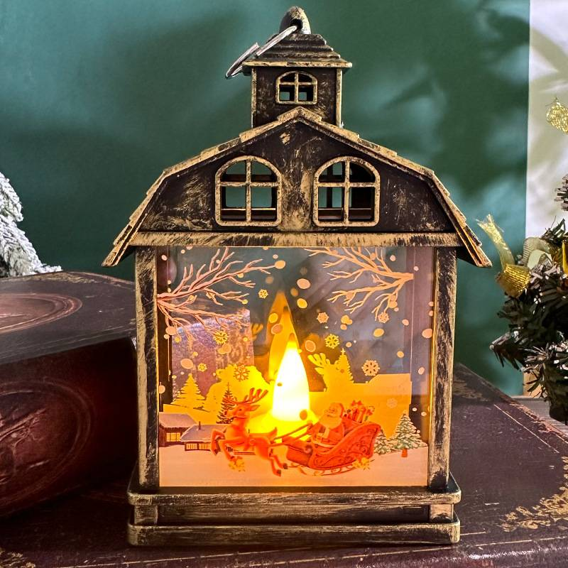 Decoraciones navideñas, luces nocturnas retro portátiles, adornos LED, decoraciones colgantes, accesorios creativos para escaparates._voghion.com