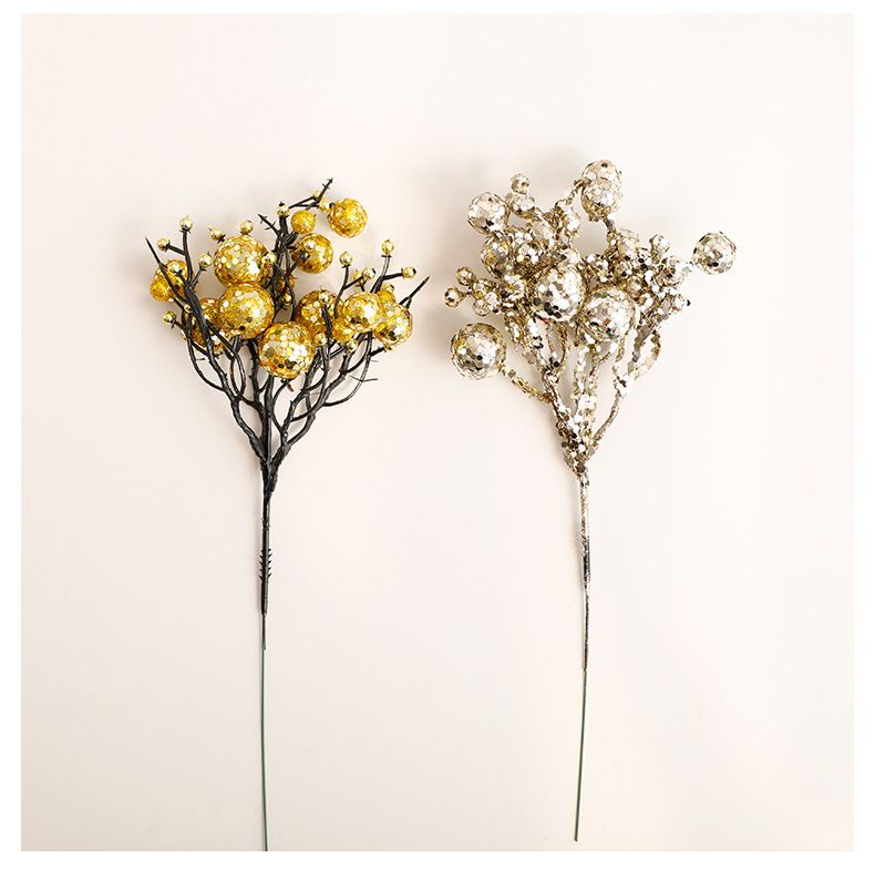 Elegante Weihnachts-Baumspitzen mit glitzernden Kugeln in Gold/Silber/Rot/Champagner – festliche Weihnachtsdekoration für Zuhause und Party_voghion.com