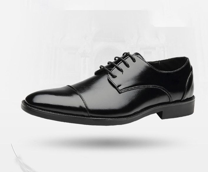 706-1 Polyurethane Men's Casual Shoes Black, Choose Size And Tell Seller_voghion.com