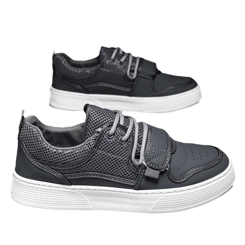 Herren 2025 Neuer Trend Weiche Sohle Sporthöhenerhöhung Casual Board Für Teenager Vielseitige Weiße Trendschuhe_voghion.com