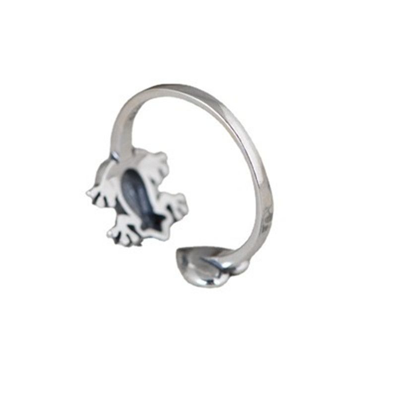 Ready Stock Vintage Gothic Punk Tier für Frauen Männer Charm Frosch Rubbit Hund Katze Drachenpfote Öffnung Fingerringe Schmuck Geschenke_voghion.com