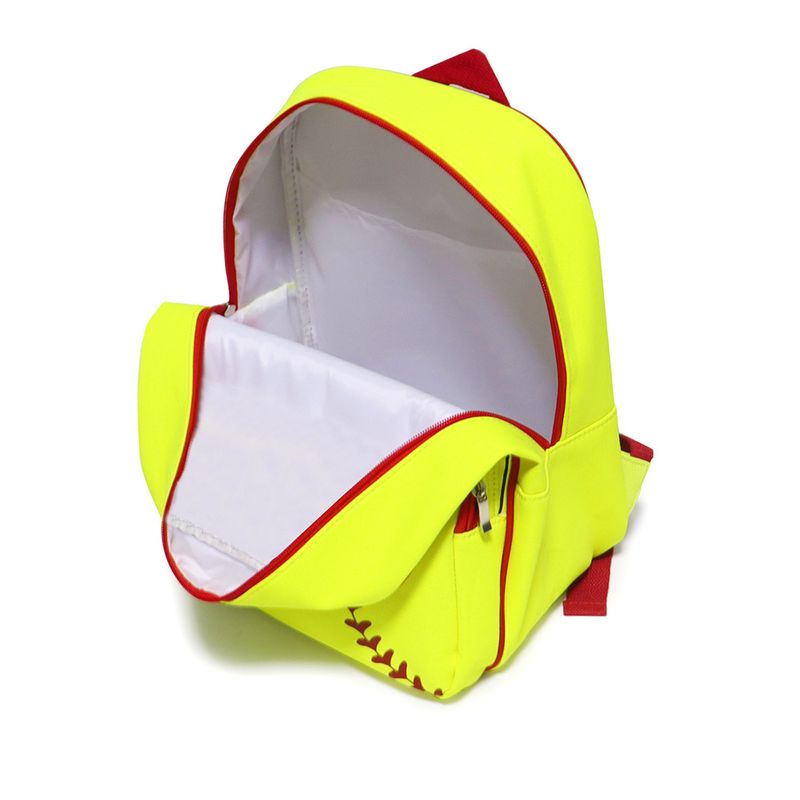 Backpack yellow baseball softball backpack European and American style outdoor children backpack cross-border primary school student schoolbag_voghion.com