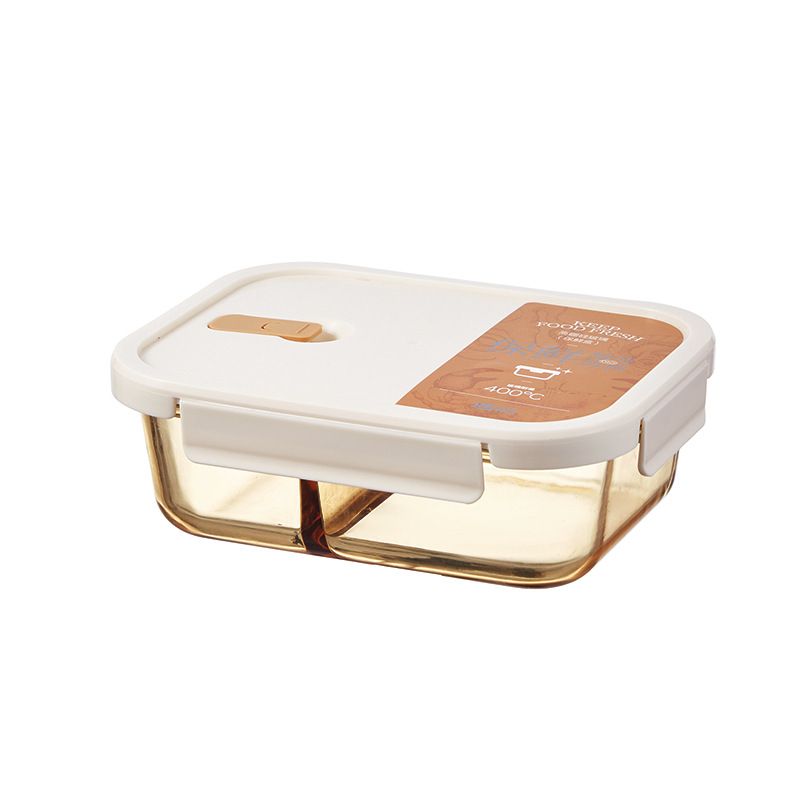 Contenitore per il pranzo in vetro borosilicato resistente alla temperatura, per forno a microonde, congelatore, ciotola per la conservazione degli alimenti, stoviglie_voghion.com