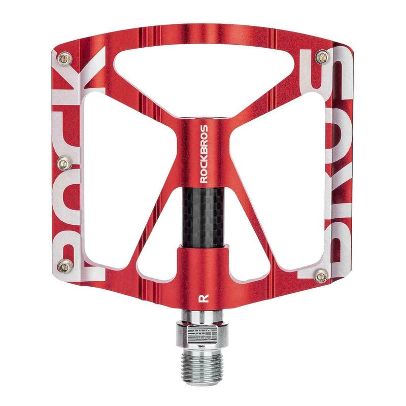 Pedali per bicicletta ROCKBROS, pedali MTB con piattaforma piatta in alluminio da 9/16"_voghion.com