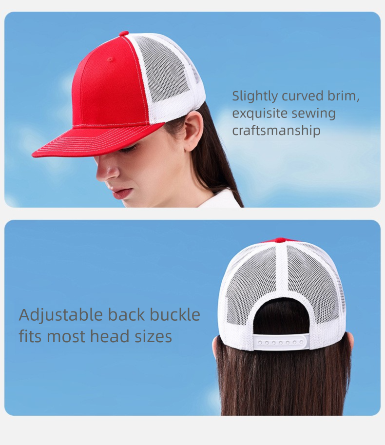 Richardson Trucker Beyzbol Erkek, Kadınlar İçin Nefes Alabilen Açık Hava Sporları Filesi, Moda Renk Bloklu Güneşlik Ördek Gagalı Şapka_voghion.com