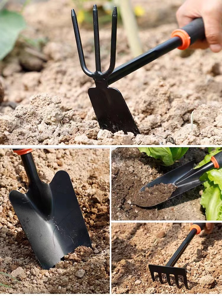 Gartenarbeit, Anpflanzen von Blumen und Gemüse, Haushaltsgerät, Schaufel zum Umgraben von Erde im Freien, für Sukkulenten, Eisen_voghion.com