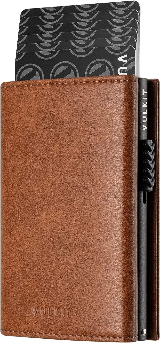 Bolsa de cartão de metal, escova anti-roubo RFID masculina, bolsa de cartão de liga de alumínio de metal, carteira_voghion.com
