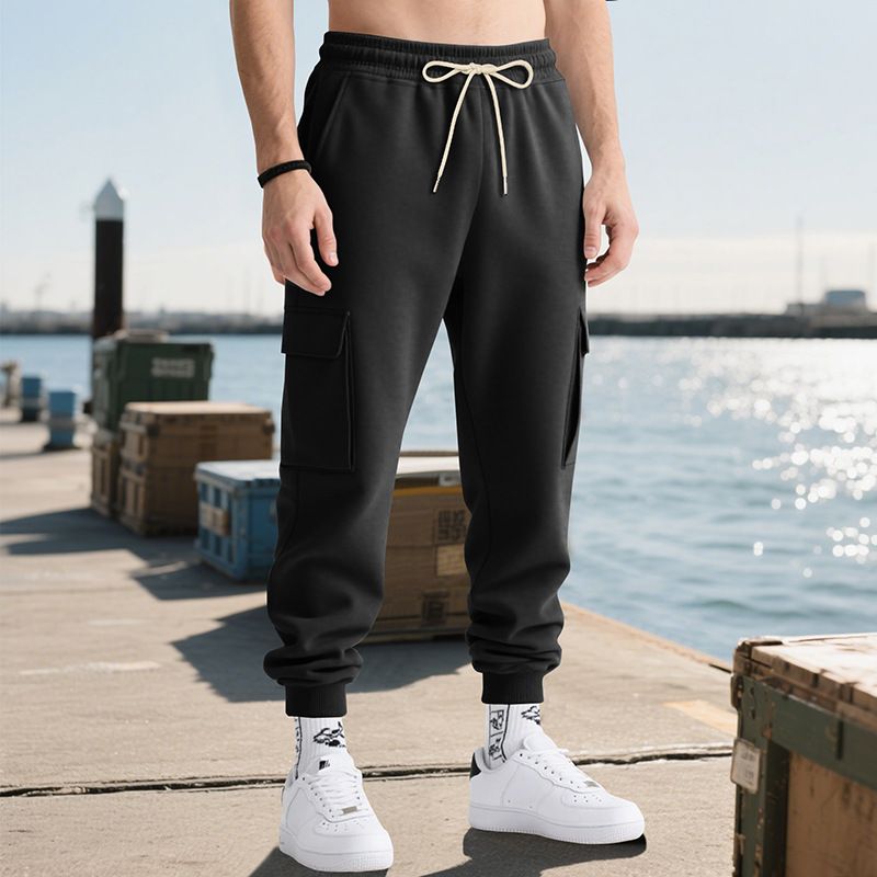 Men's Heavyweight Cargo Overalls – Multi-Pocket Utility Pants, Oversized Streetwear Style, Comfort Fit (S-XXXL_voghion.com