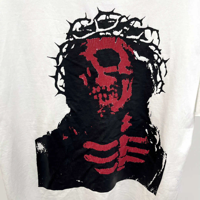 T-shirt pour homme, nouveauté 2022, numéro neuf, crâne de Jésus, hip-hop, skateboard, rue, coton, t-shirts, t-shirt, US_voghion.com