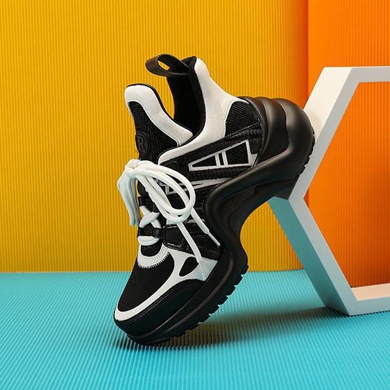 L Home Scarpe da donna con fiocco, stile street, da papà, con suola spessa e rialzo_voghion.com
