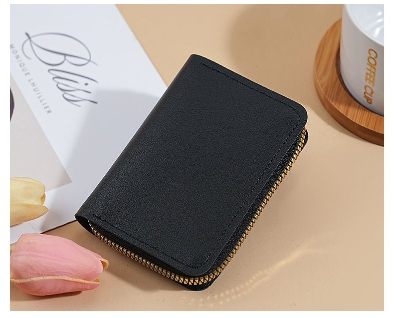 Solid Color Organ Card Bag, Female Small And Exquisite Card Bag, Male Multi-card Position, Large-capacity Card Sleeve, Card Bag._voghion.com