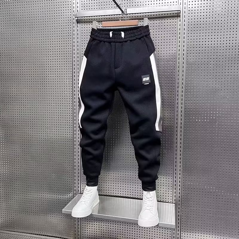 2023 New Pants Men's Striped Casual Pants Tie-in Hip Hoodies Spring And Autumn Haren Handsome Sports Youth_voghion.com