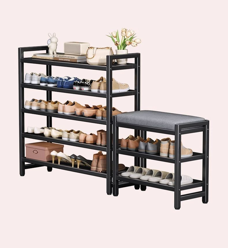 Rack Multi-layer Home Entrance 2025 New Model Simple Entryway Small Bench Indoor Shoe Cabinet For Rental Houses_voghion.com