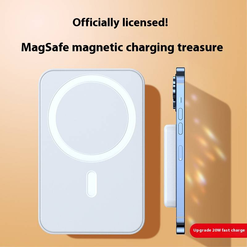Magnetische draadloze powerbank 10000mAh PD snel opladen draagbare batterij voor iPhone en Android - Slank en lichtgewicht_voghion.com