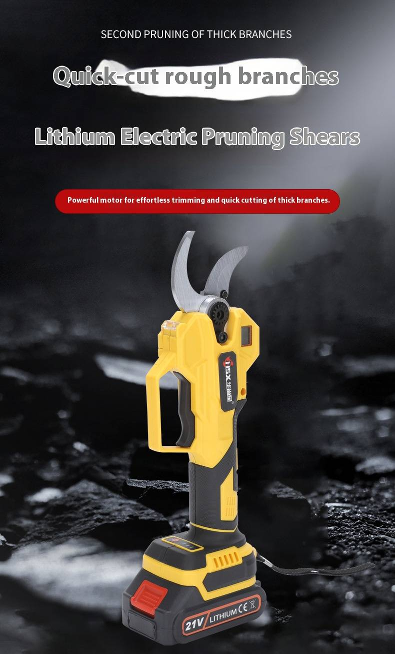 CD619 Cordless Lithium-Ion Brushless Pruning Shears - Long-Lasting Electric Garden Scissors For Trees & Shrubs, Lightweight & Ergonomic Design_voghion.com