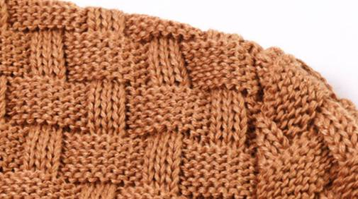 Suéter casual masculino de malha - Pulôver de inverno com caimento solto e gola xale, mistura de lã de coelho lavável à máquina_voghion.com