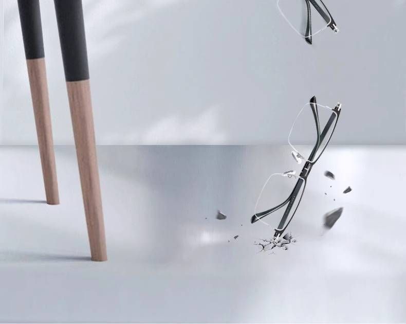 Premium Progressive Reading Glasses For Men & Women – Anti-Blue Light, Lightweight Titanium Frame, Stylish Semi-Rimless Design For Near & Far Vision_voghion.com