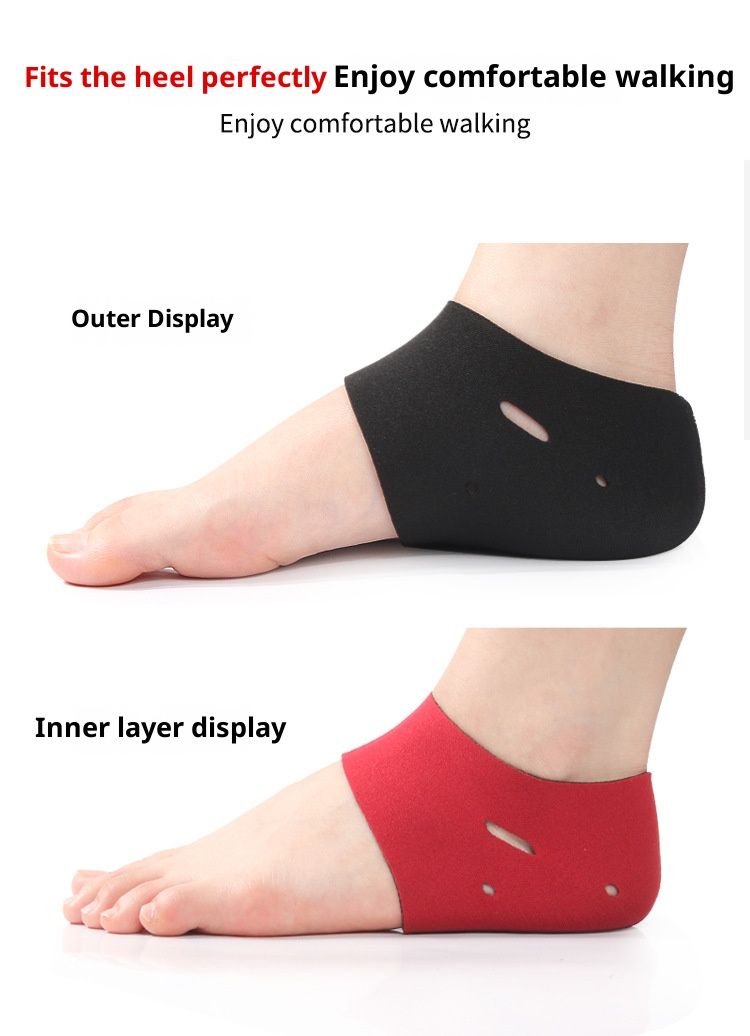 Copri tallone traspirante con fori per uomo e donna, copri tallone per talloni secchi e screpolati, copri tallone anti-crepe, calzini per i piedi per i talloni_voghion.com