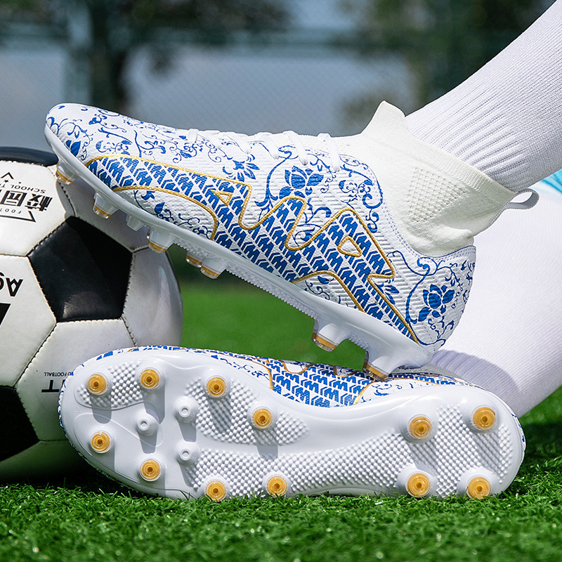 Nuove scarpe da calcio da uomo per adulti FG Long TF con tacchetti rotti, per erba artificiale_voghion.com