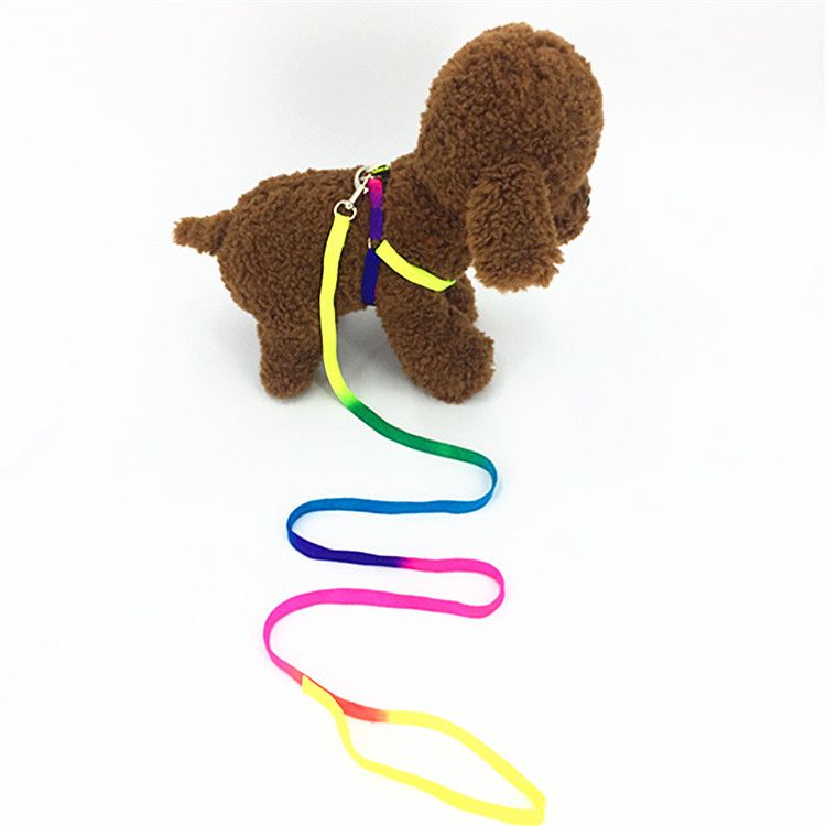 Pet Special Offer Leash Golden Retriever Colorful Chest Harness Dog Supplies_voghion.com