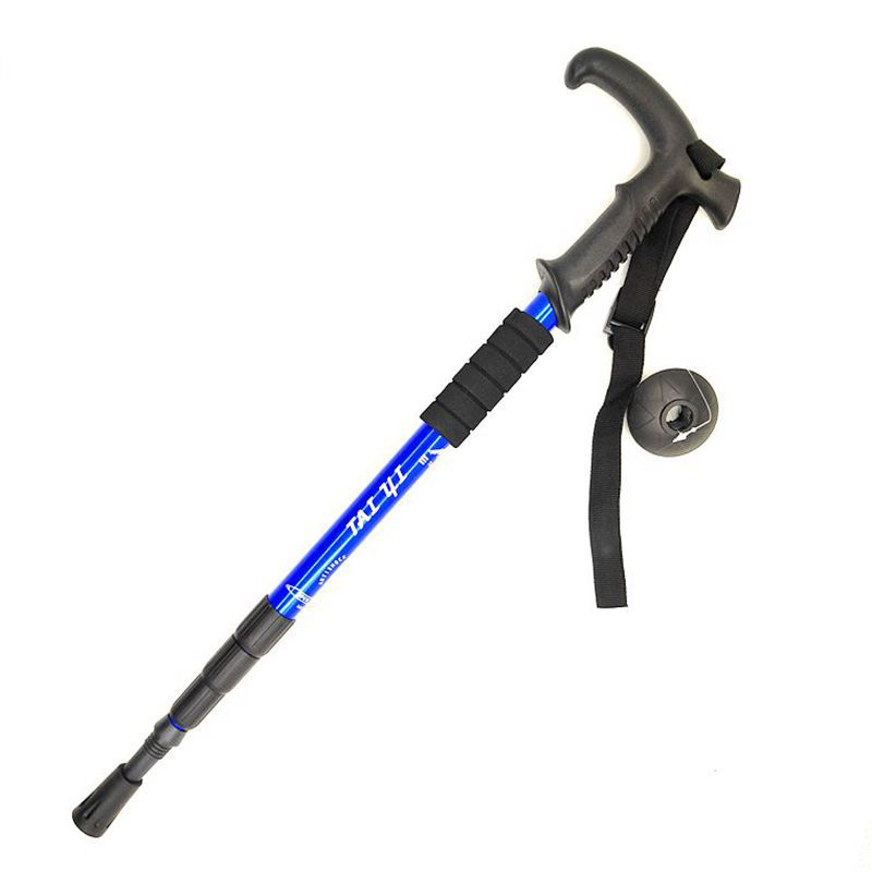 Trekking aluminiumlegering hoge sterkte T-handgreep ultralichte stokken rechte handgreep wandelen_voghion.com
