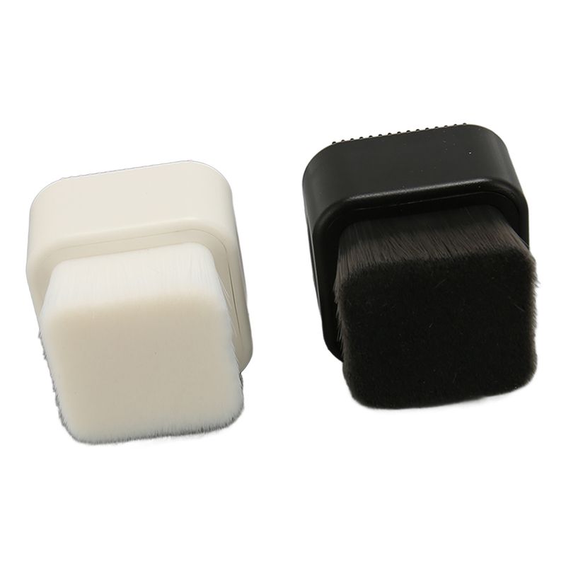 2 stücke Doppelseitige Gesicht Wäscher Weichen Borsten Abgestorbene Haut Entfernung Massage Faci TDM_voghion.com