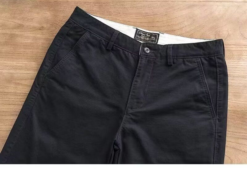 Herrenbekleidung Freizeit Arbeitsschutzhose Trend Gürtelhose Einfache Kleidung Arbeitskleidung Kleine gerade Herrenhose_voghion.com