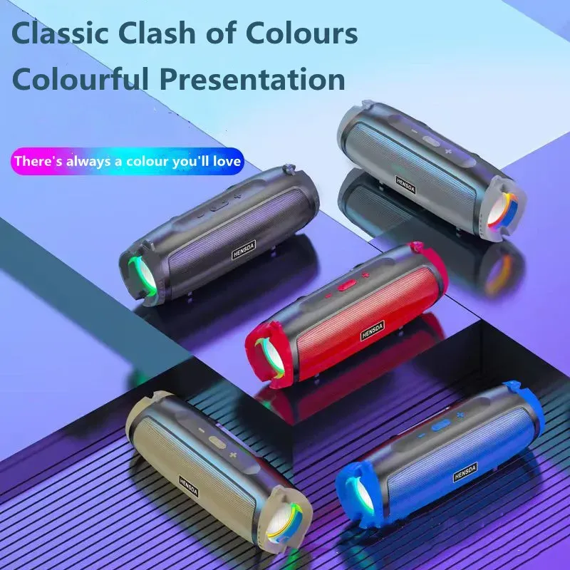 200W Hochleistungs-Bluetooth-Lautsprecher, kabellose Soundbox, tragbarer Subwoofer für den Außenbereich, wasserdichter PC-Säulen-Musik-Player mit FM_voghion.com