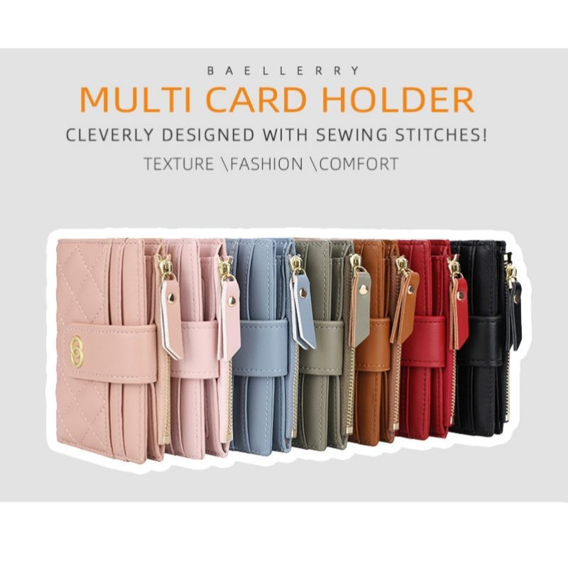 Wallets Small Card Holders Classic Short Top Quality Leather Female Purse Zipper Wallet For Women Carteria_voghion.com