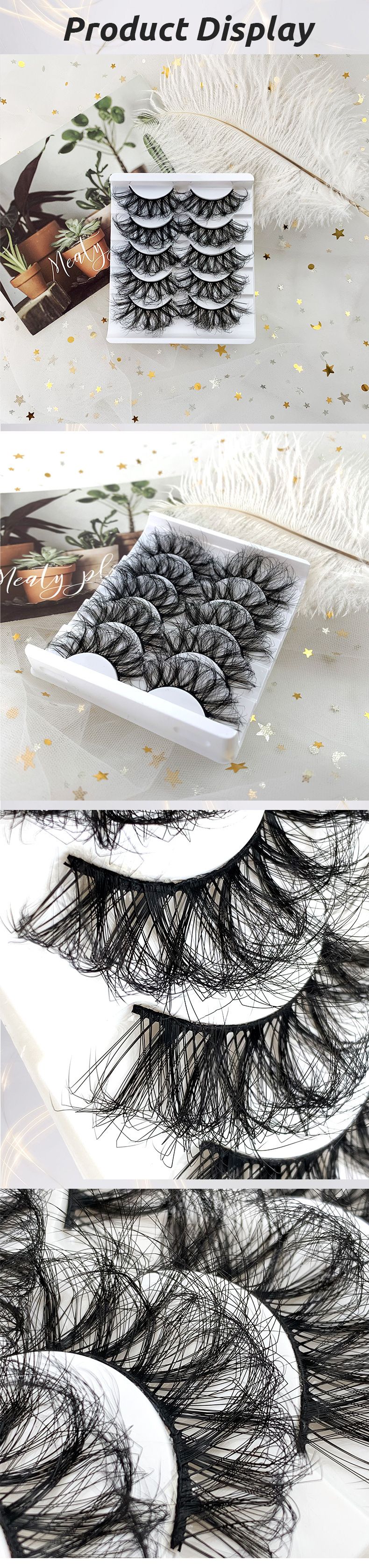 Kunstripsmed Messy Fried Hair Curl Paksud kohevad ripsmed_voghion.com