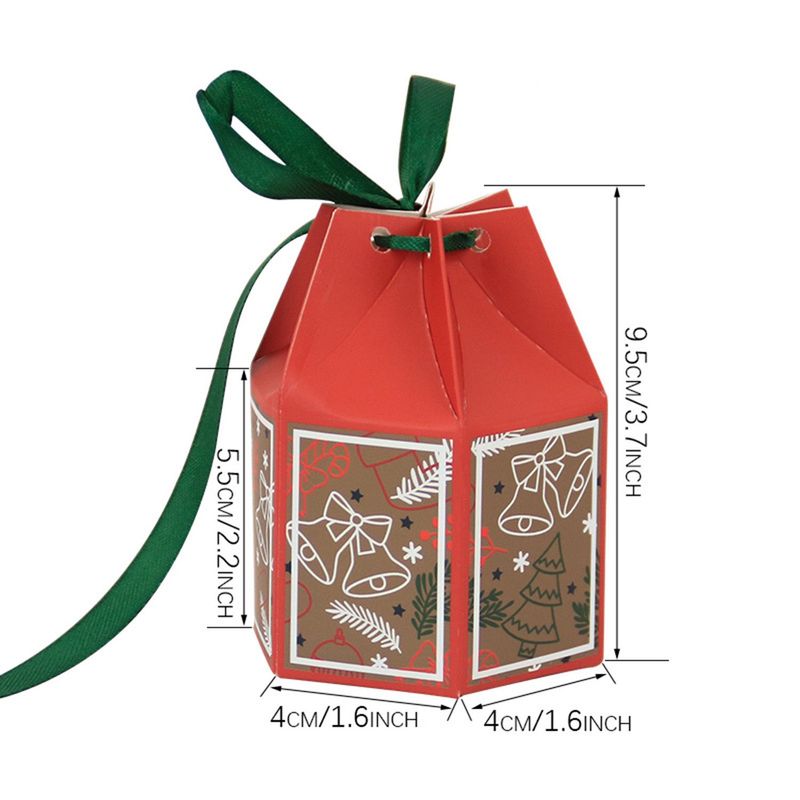 20 Pcs Christmas Candy Boxes With Ribbon Colorful Goodies Treat Box Snowflake Christmas Tree Cases For Xmas Gift Wrapping Holiday Party Supplies_voghion.com